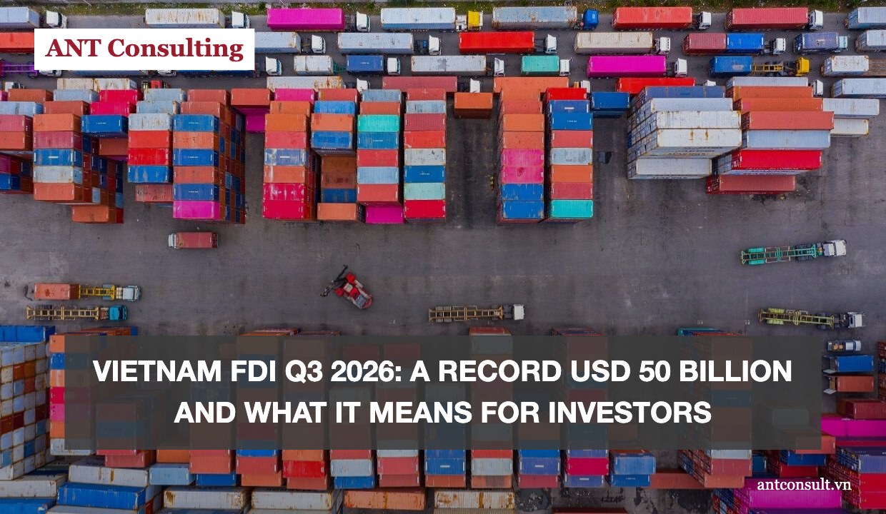 Vietnam FDI Q3 2026 container port aerial view